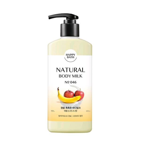Sữa Dưỡng Thể Happy Bath Natural Body Milk No046, 400g Sữa Dưỡng Thể Happy Bath Natural Body Milk No046, 400g
