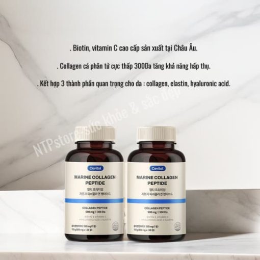 Collagen Cá Thủy Phân Marine Collagen Peptide 120 Viên