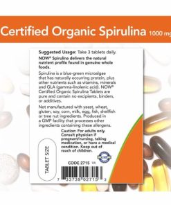 Tảo Xoắn Now Spirulina 1000mg, 120 Viên