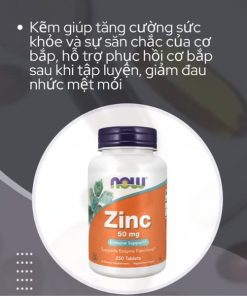 Viên bổ sung kẽm Now Foods Zinc