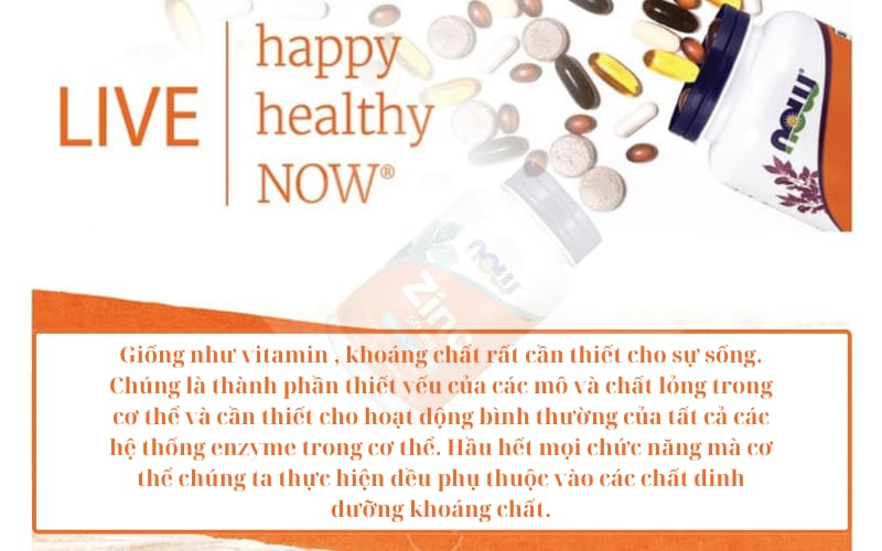 Viên bổ sung kẽm Now Foods Zinc
