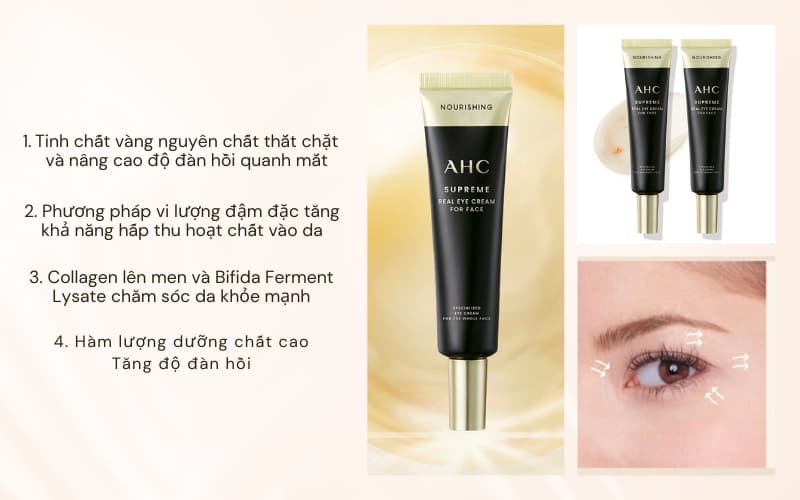 Kem dưỡng mắt AHC Supreme Real Eye Cream For Face