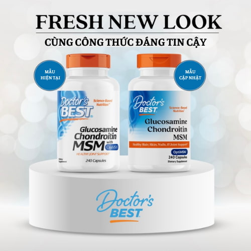 Hỗ Trợ Xương Khớp Doctor's Best Glucosamine Chondroitin MSM Hỗ Trợ Xương Khớp Doctor's Best Glucosamine Chondroitin MSM