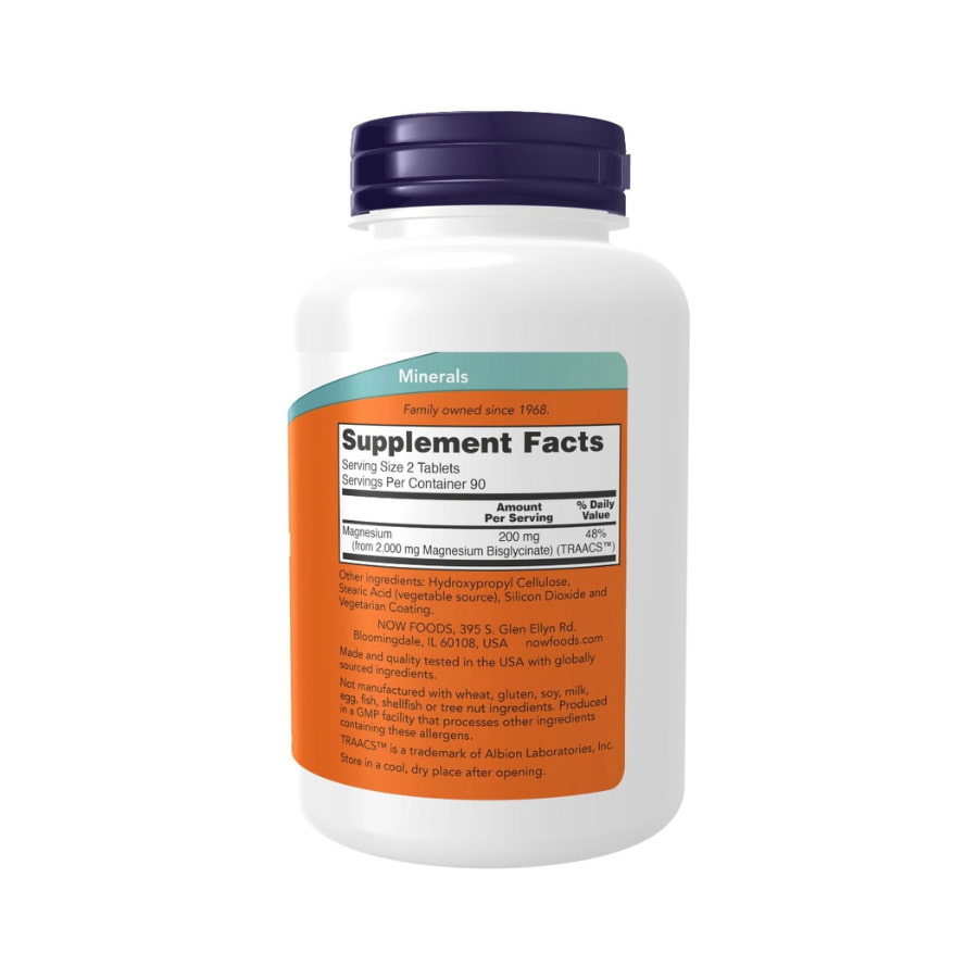 Now Foods Magnesium Glycinate 200mg, 180 Tablets Now Foods Magnesium Glycinate 200mg, 180 Tablets