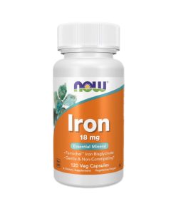 Now Iron 18mg, 120 Veg Capsules
