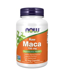 Now Organic Raw Maca Root 750mg, 90 Veg Capsules