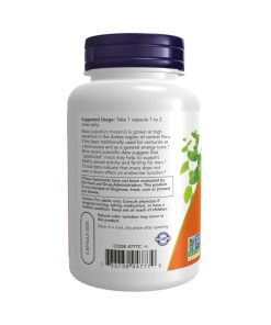 Now Organic Raw Maca Root 750mg, 90 Veg Capsules
