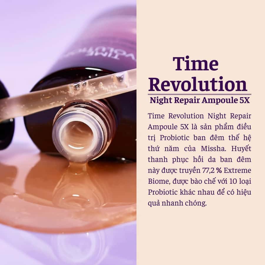 Tinh Chất Phục Hồi Da Ban Đêm Time Revolution Night Repair Ampoule 5X, 70ml Tinh Chất Phục Hồi Da Ban Đêm Time Revolution Night Repair Ampoule 5X, 70ml