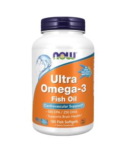 Dầu Cá Now Ultra Omega-3 Fish Oil 1000mg, 180 Viên