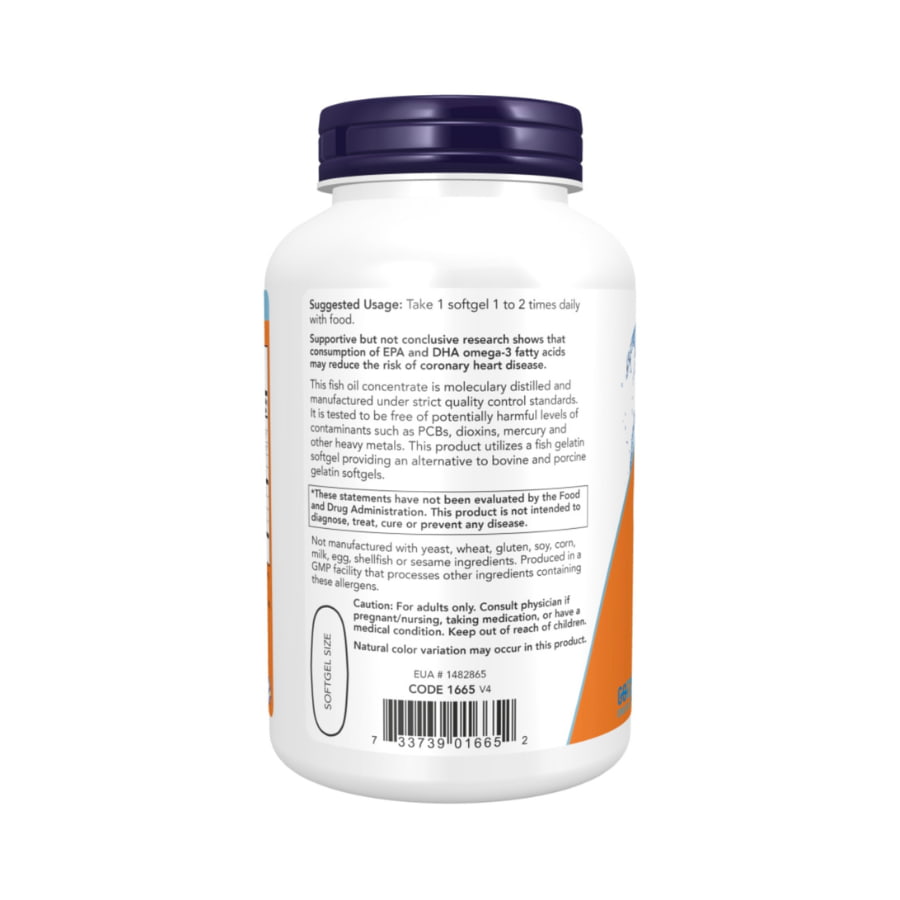 Dầu Cá Now Ultra Omega-3 Fish Oil 1000mg, 180 Viên Dầu Cá Now Ultra Omega-3 Fish Oil 1000mg, 180 Viên