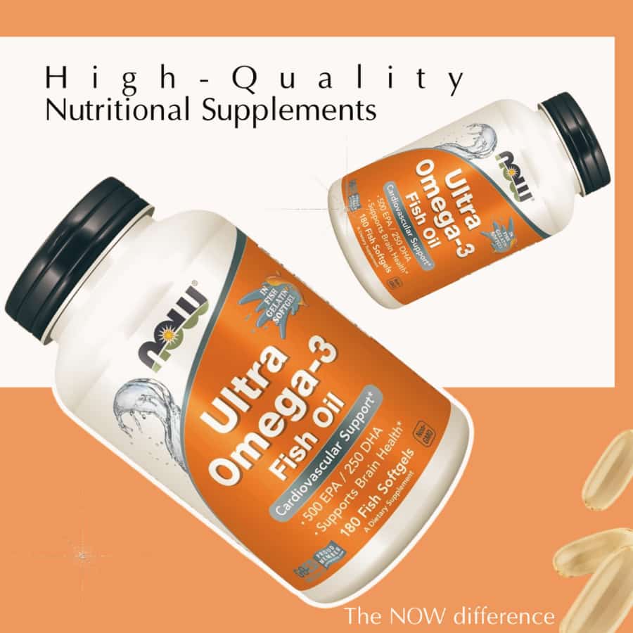 Dầu Cá Now Ultra Omega-3 Fish Oil 1000mg, 180 Viên Dầu Cá Now Ultra Omega-3 Fish Oil 1000mg, 180 Viên