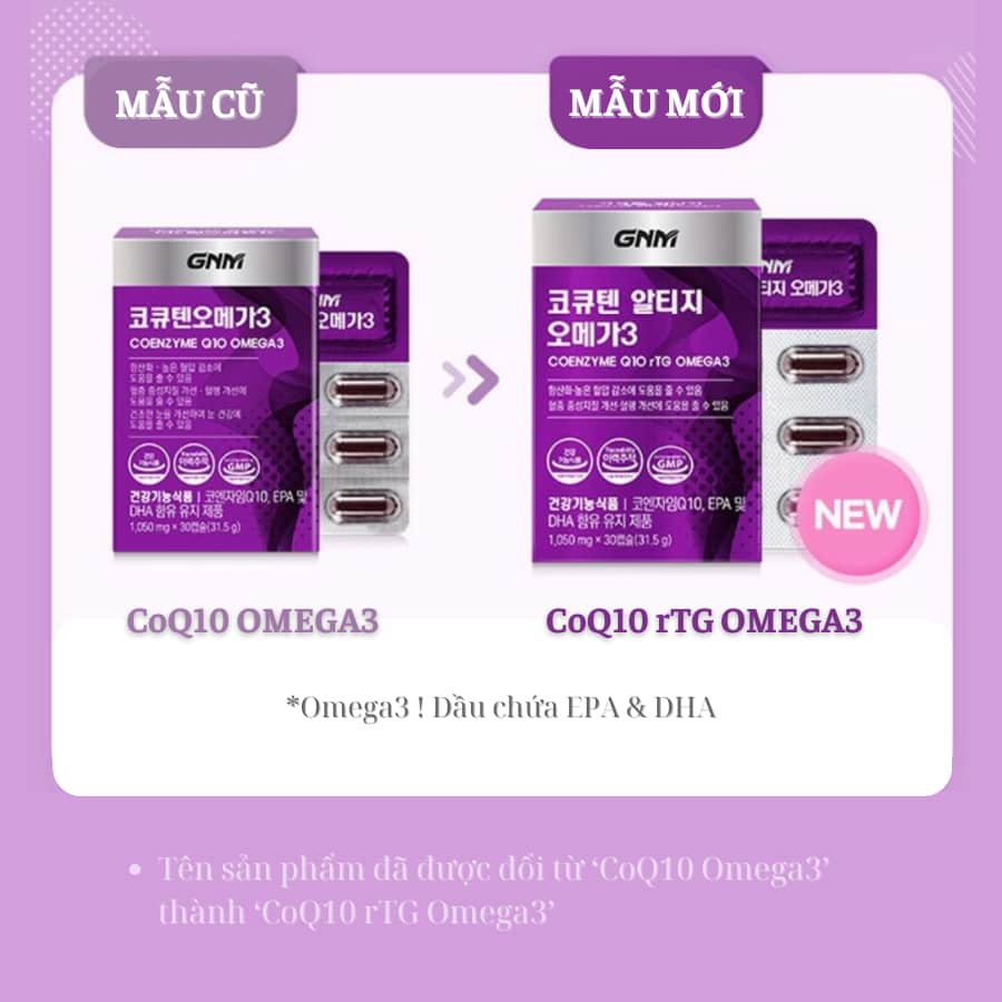GNM Coenzyme Q10 rTG Omega3 – Hỗ trợ sức khỏe tim mạch & não bộ (3) GNM Coenzyme Q10 rTG Omega3 - Hỗ trợ sức khỏe tim mạch & não bộ