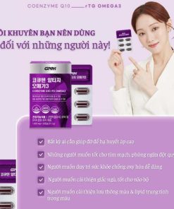 GNM Coenzyme Q10 rTG Omega3 - Hỗ trợ sức khỏe tim mạch & não bộ