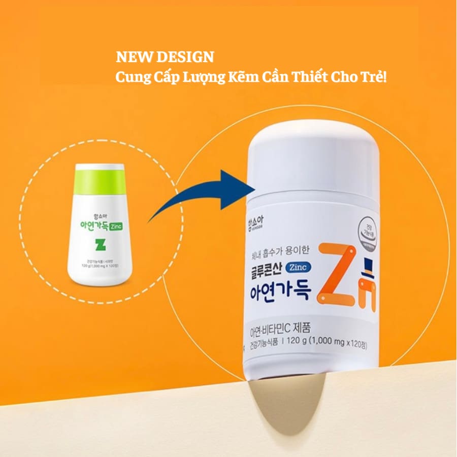 Hamsoa Gluconate Zinc Full 120 Viên Hamsoa Gluconate Zinc Full 120 Viên