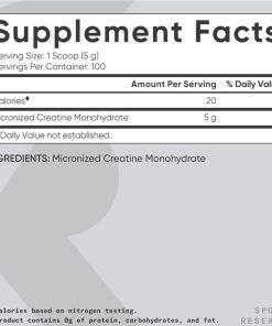 Sports Research Creatine Monohydrate Powder 500g