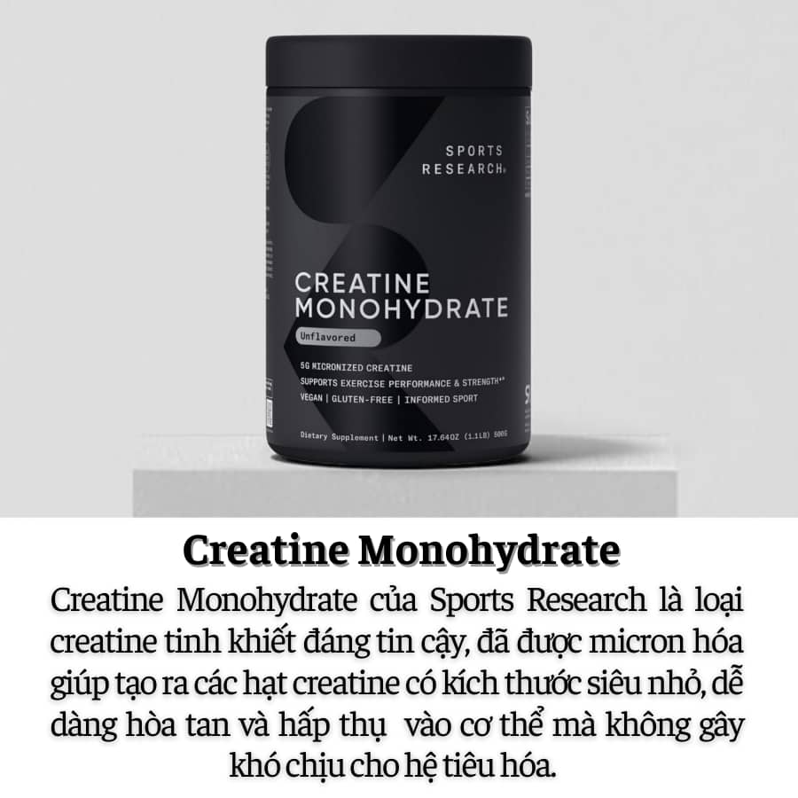 Sports Research Creatine Monohydrate Powder 500g (5)