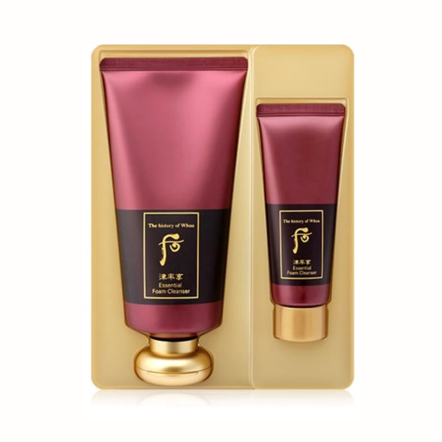 Sữa Rửa Mặt The Whoo Jinyulhyang Essential Foam Cleanser, 180ml+40ml (2) Sữa Rửa Mặt The Whoo Jinyulhyang Essential Foam Cleanser, 180ml+40ml
