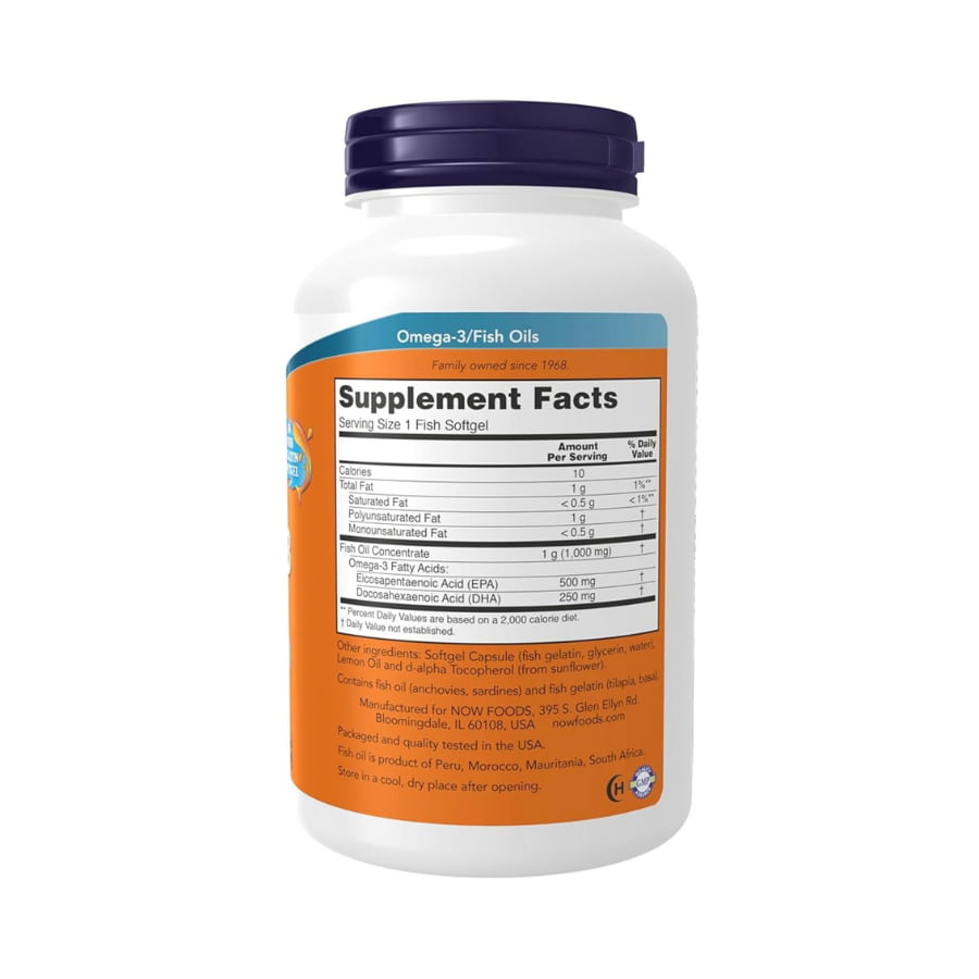Dầu Cá Now Ultra Omega-3 Fish Oil 1000mg, 180 Viên (8) Dầu Cá Now Ultra Omega-3 Fish Oil 1000mg, 180 Viên