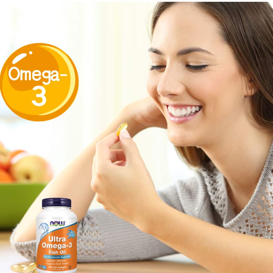 Dầu Cá Now Ultra Omega-3 Fish Oil 1000mg, 180 Viên