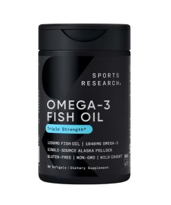 Dầu Cá Sports Research Omega-3 Fish Oil 1250mg, 90 Viên