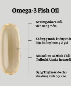 Dầu Cá Sports Research Omega-3 Fish Oil 1250mg, 90 Viên