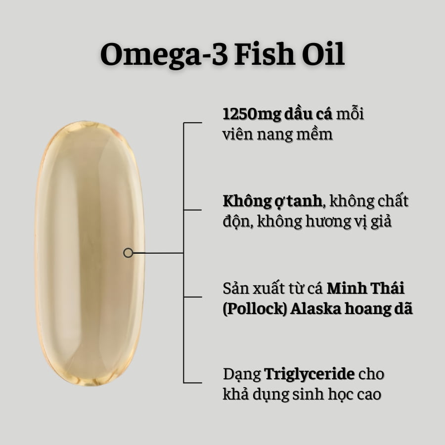 Dầu Cá Sports Research Omega-3 Fish Oil 1250mg, 90 Viên (4) Dầu Cá Sports Research Omega-3 Fish Oil 1250mg, 90 Viên
