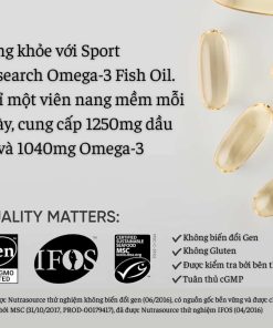Dầu Cá Sports Research Omega-3 Fish Oil 1250mg, 90 Viên
