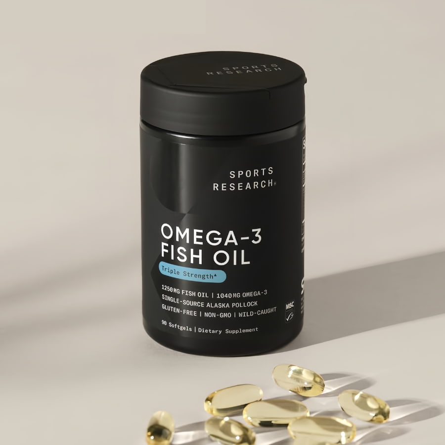 Dầu Cá Sports Research Omega-3 Fish Oil 1250mg, 90 Viên (7) Dầu Cá Sports Research Omega-3 Fish Oil 1250mg, 90 Viên