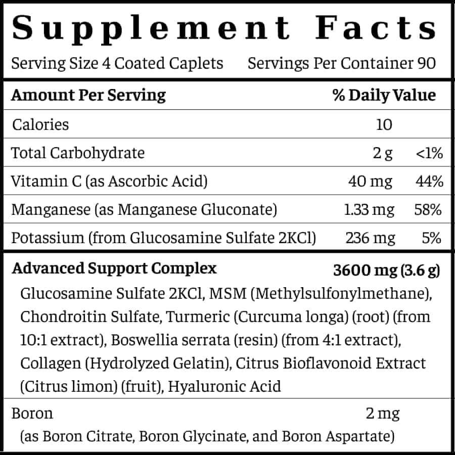 Hỗ Trợ Xương Khớp Horbaach Glucosamine Chondroitin MSM 360 Viên