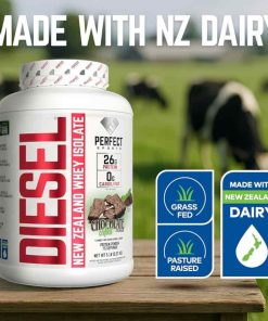 Perfect Sports Diesel 100% New Zealand Whey Protein Isolate 5 LB (2,27kg), 75 Servings