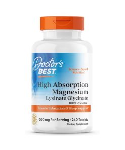 Doctor's Best High Absorption Magnesium Glycinate Lysinate 240 Viên