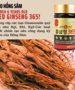 Cao Hồng Sâm 365 Hàn Quốc _ 4 lọ x 240g