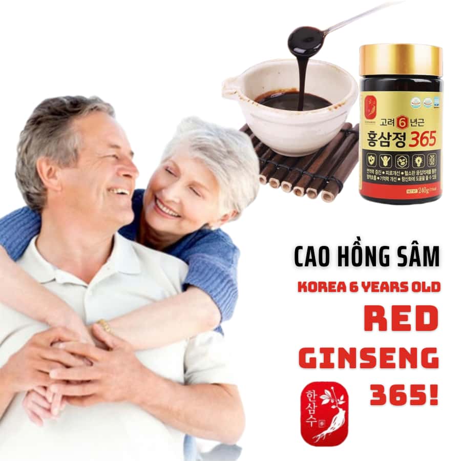 Cao Hồng Sâm 365 Hàn Quốc _ 4 lọ x 240g