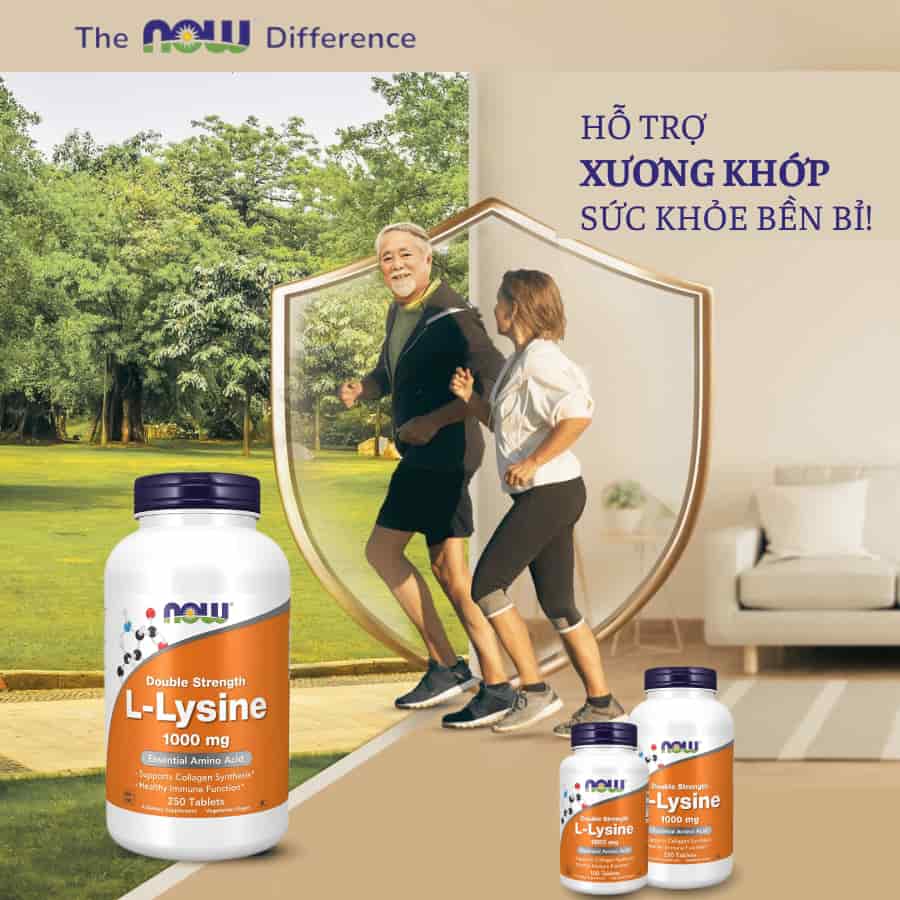 Now L-Lysine 1000mg, 100 Viên