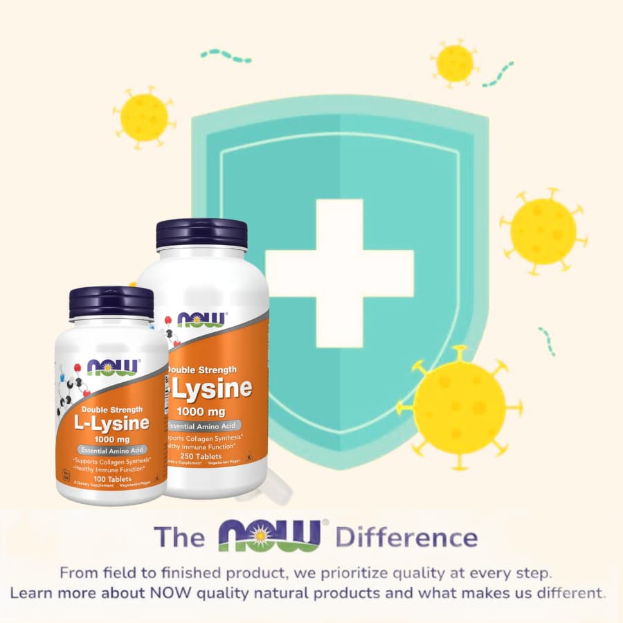 Now L-Lysine 1000mg, 100 Viên