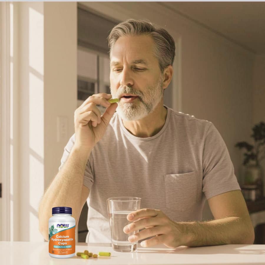 Viên uống bổ sung canxi Viên Uống Bổ Sung Canxi Now Calcium Hydroxyapatite Caps - Hỗ trợ sức khỏe xương