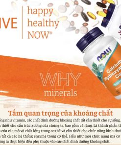 Viên Uống Bổ Sung Canxi Now Calcium Hydroxyapatite Caps - Hỗ trợ sức khỏe xương