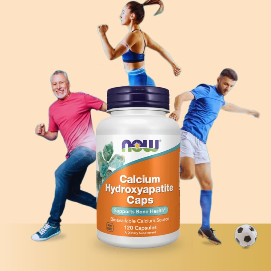 Viên Uống Bổ Sung Canxi Now Calcium Hydroxyapatite Caps - Hỗ trợ sức khỏe xương