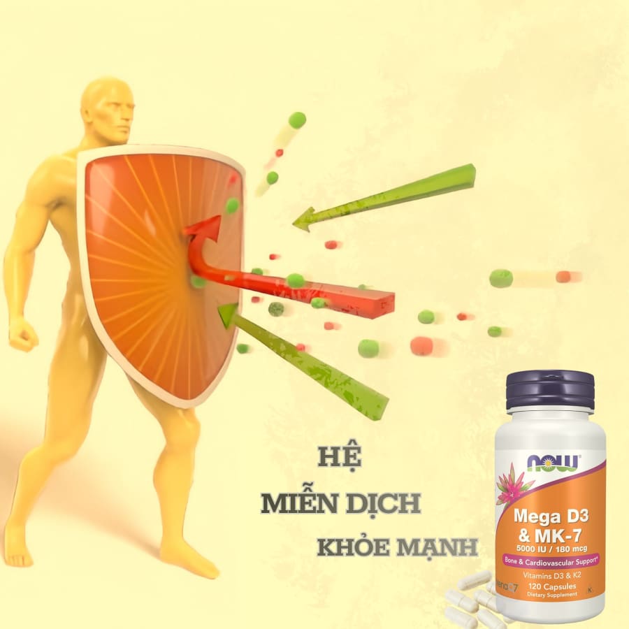 Vitamin D3K2 MK-7 giúp xương chắc khỏe