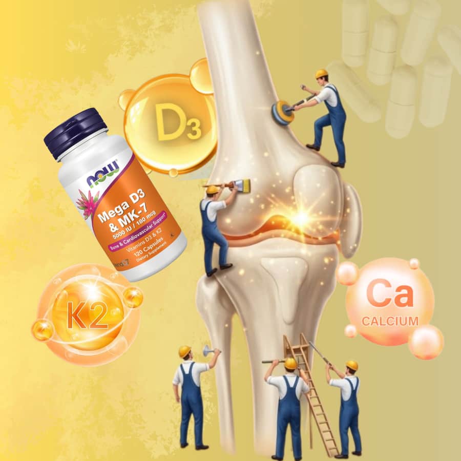 Vitamin D3K2 MK-7 giúp xương chắc khỏe